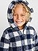 Simple Joys by Carter's Baby and Toddler Boys' Hooded Sherpa Jacket, Black/White Plaid, 18 Months