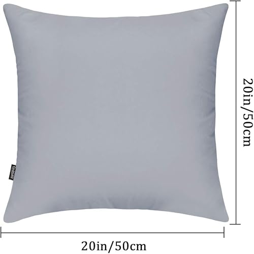 Miniatura 7 de Coddsmz Paquete de 4 fundas de almohada decorativas de 100% algodón, cuadradas, fundas de almohada sólidas para el hogar, sofá, dormitorio, blanco