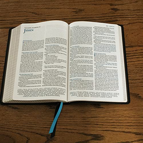 Nkjv, Large Print Thinline Reference Bible, Blue Letter, MacLaren Series, Leathersoft, Brown, Comfor