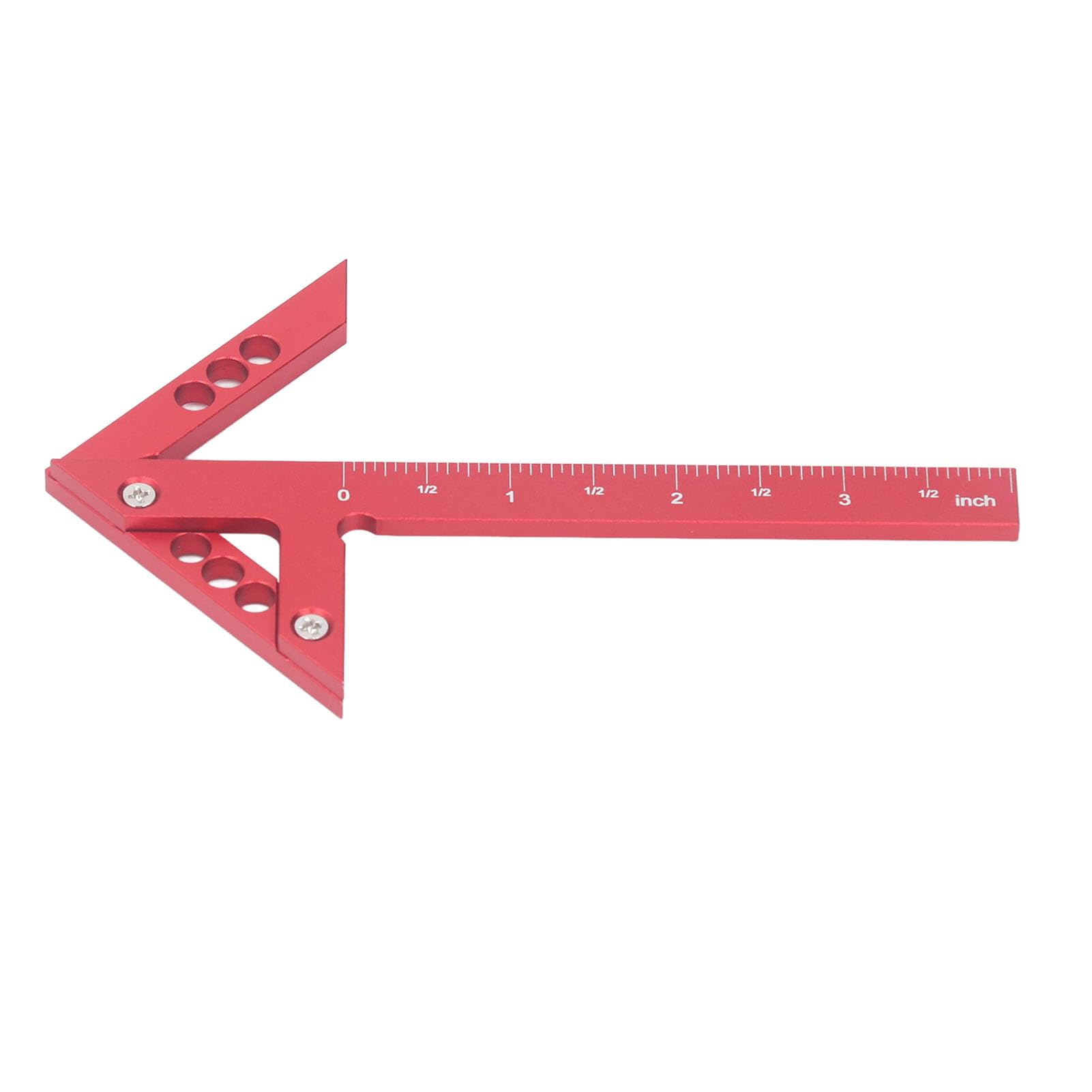Center Gauge,100mm 45° 90° Center Angle Gauge,Aluminum Alloy Center Finder Line Ruler High Accuracy Measuring Scribing Tool for Woodworking Measurement