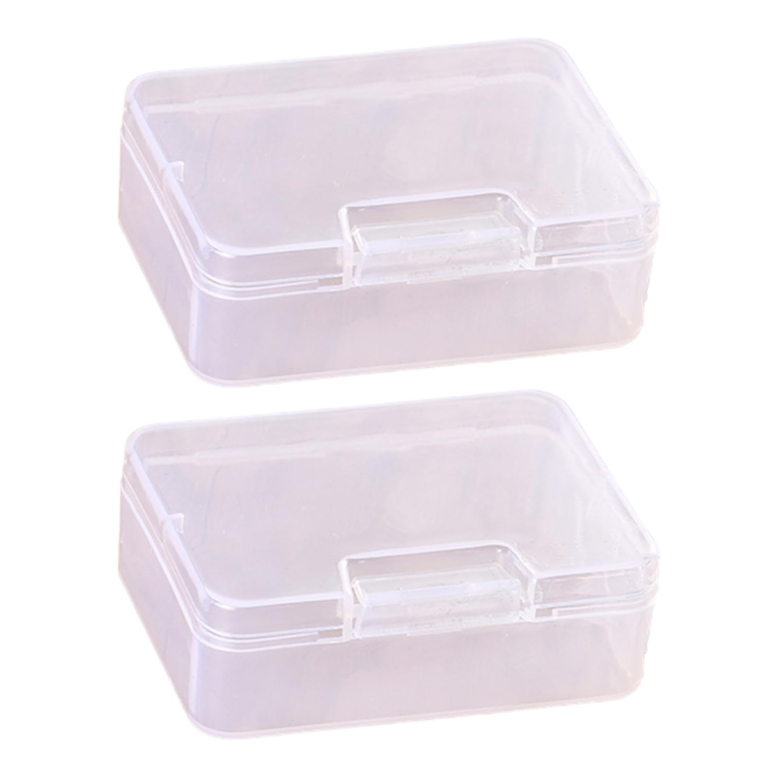 HZBB Boxes for Organizing Small Items Delicate Clear Containers Holder Box for Sorting Small Household Items Hinged Lid Containers