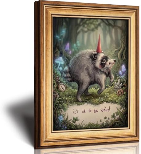 Jimothy Raccoon Canvas Wall Art Funny Animal Poster Humorous Wildlife Print