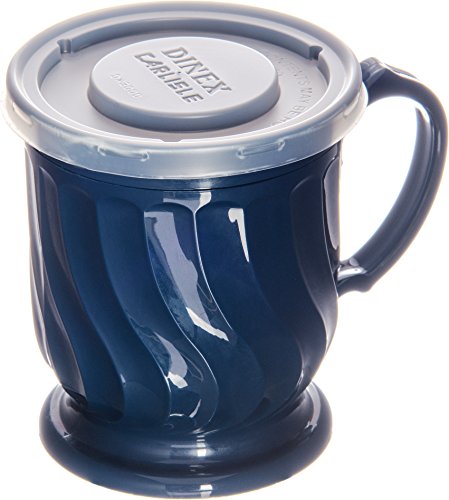 Vaso aislante Dinex DX300050 8 oz azul pedestal pack 48 miniatura 6