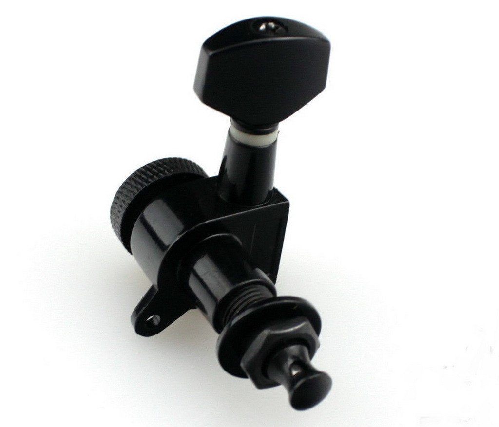 3R3L Black Electric Guitar Locking Machine Heads Tuners Tuning Peg