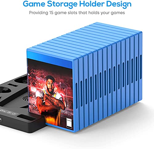 Suporte de carregamento com ventilador de resfriamento para console e controlador de edição digital