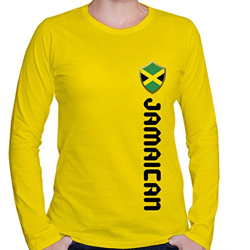 ShirtMania JAMAICAN Jamaica Jamaican Flag Women's Long Sleeve Shirt