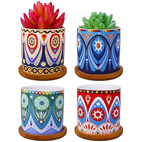 ROSE CREATE Mini-Keramik-Blumentöpfe für Sukkulenten Cover