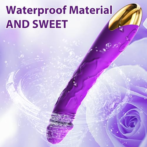 Image of 7.6 Inch Realistic Dildo Vibrator for Women，10 Powerful Vibration Modes for Clitoral and G-spot Stimulation, Waterproof Rose Adult Sex Toys for Women and Couples