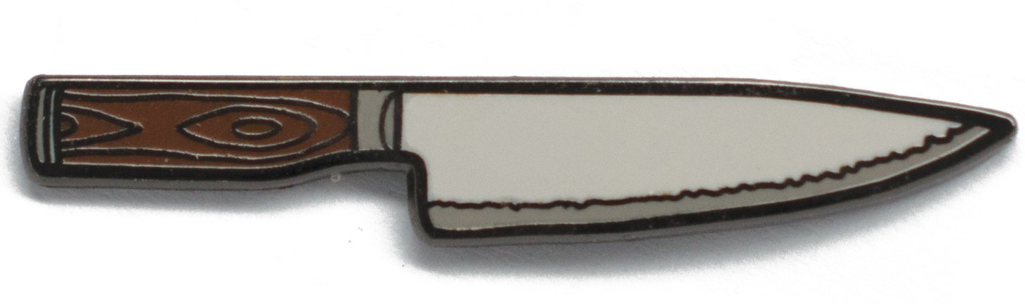 Chefs Knife Hard Enamel Lapel Pin