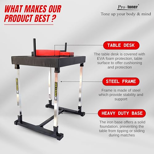 Image of Protoner Arm Wrestling Battle Table, Standard Duo Training, Arm Fighting Competition, Competition Training Equipment Machine