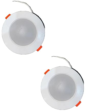 GGS 6W Round Ceiling Downlighter Concealed Light | Pack of 2 (Red)