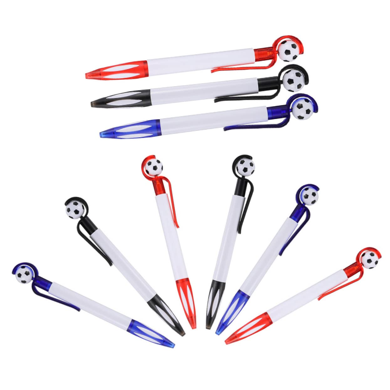 NUOBESTY 4 Set Penna A Sfera Portapenne Da Calcio Poster Gioco Sport Cancelleria Scolastica Marcatori Penne Per Scrivere A Mano Di Calcio Per La Squadra Plastica 9 Pezzi * 4