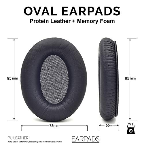Anc7 Anc7B Earpads - Defean Replacement Ear Pad Cushion Cover Pillow Compatible With Audio-Technica Ath-Anc7 Ath-Anc7B Headphones, Softer Protein Leather, High-Density Noise Cancelling Foam #TOP1