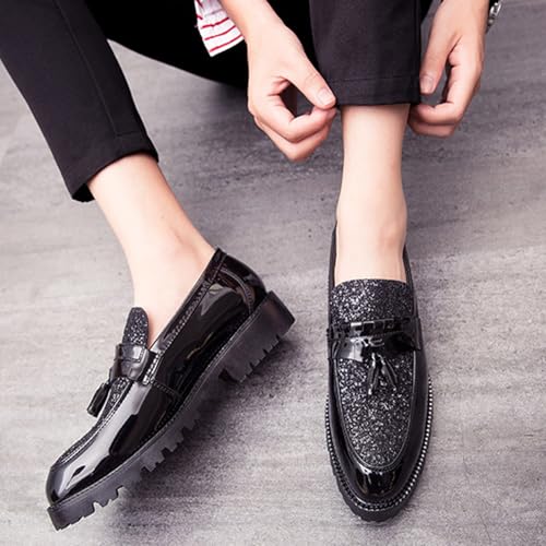 Men's Business Loafers Dress Casual Shoes Slip-On Wedding Party Shoes3