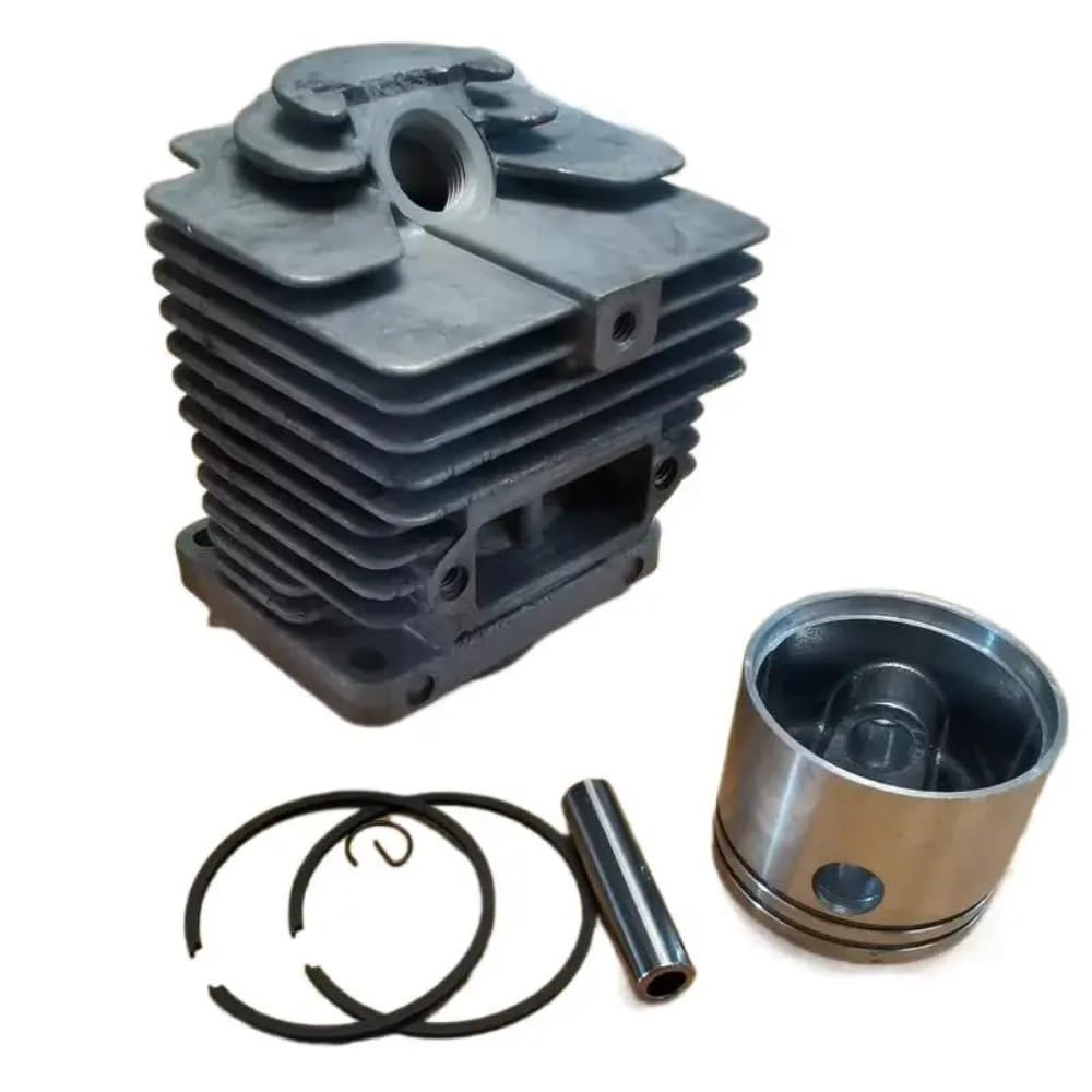 Kit de pistón de cilindro plateado de 46mm apto for piezas de herramientas de jardín súper motosierra