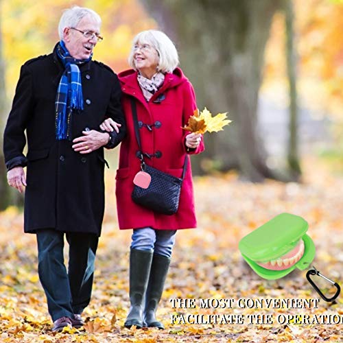 6 Pieces Mouth Guard Container Case Retainer Cases Mouth Guard Container Case Multicolor Orthodontic Dental Retainer Box Denture Storage Container With D-Shaped Buckles And Keychain Rings #TOP1