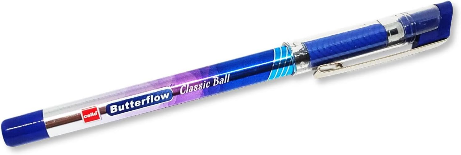 butterflow smooth writing fine ball pen blue X 10 pen lot