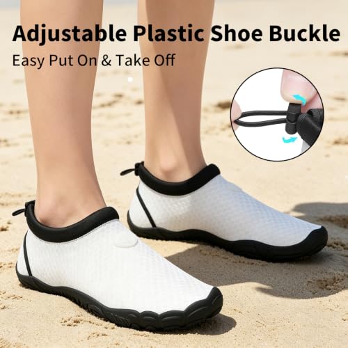 Image of Mishansha Water Shoes Women Wide Toe Quick Dry Aqua Shoes | Adult Swim Shoes Anti-slip Five Finger Barefoot Shoes For Beach Hiking Yoga Reefing Surfing River