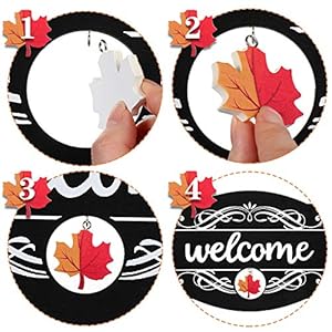 Jetec Welcome Door Sign Christmas Decor Fall Sign Seasonal Front Door Rustic Wood Welcome Notation Wall Hanging Porch Easter Interchangeable 14 x 9 Inch(Black with White Letters) Jetec Welcome Door Sign Christmas Decor Fall Sign Seasonal Front Door Rustic Wood Welcome Notation Wall Hanging Porch Easter Interchangeable 14 x 9 InchBlack with White Letters