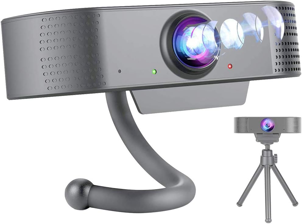 LOETAD 1080P Webcam Full HD Webcam Live Streaming Webcam for Laptop PC Desktop Built-in Mic USB Plug Compatible with Windows Mac
