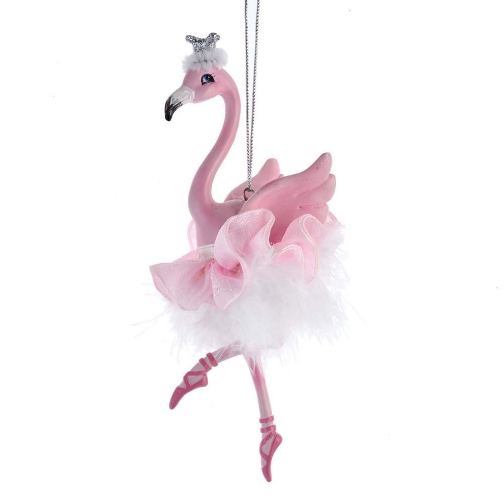 The Bridge Collection Ballerina Flamingo Ornament