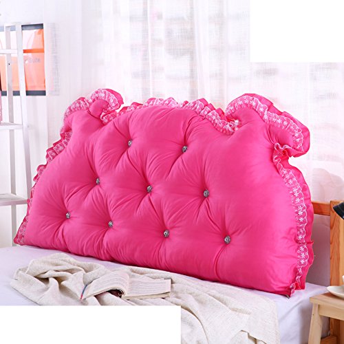 JGXVUYKDFV bedside back cushion/double back cushion/sofa cushion/korean triangular backrest/tatami waist/throw pillows on the bed-U diameter180cm(71inch)