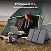 MARBERO Centrale Elettrica Portatile 26,400mAh con Pannello Solare Pieghevole da 30W Power Station 150W con Uscite DC per Strada, Avventura, Campeggio, Casa, Interruzione di Corrente