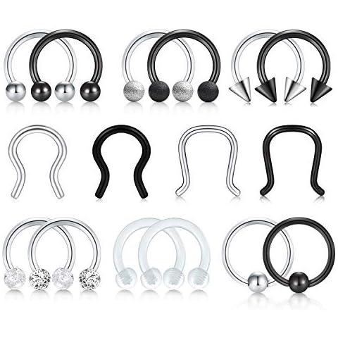 Longita 16G Surgical Steel Piercing Rings Cover