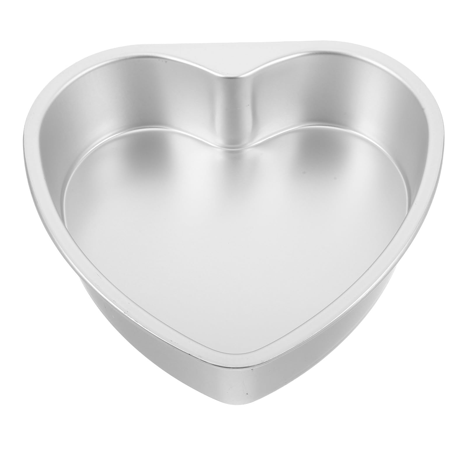 DOITOOL Teglia per torta a forma di cuore: teglia in alluminio da 10 pollici - Stampo antiaderente per torte nuziali e di - Grande per da festa con fondo solido