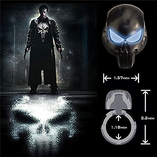 Image of Punisher Push to Start Button Cover - Ignition Cover Anti-Scratch Universal Decoration Ring (1 Pcs)