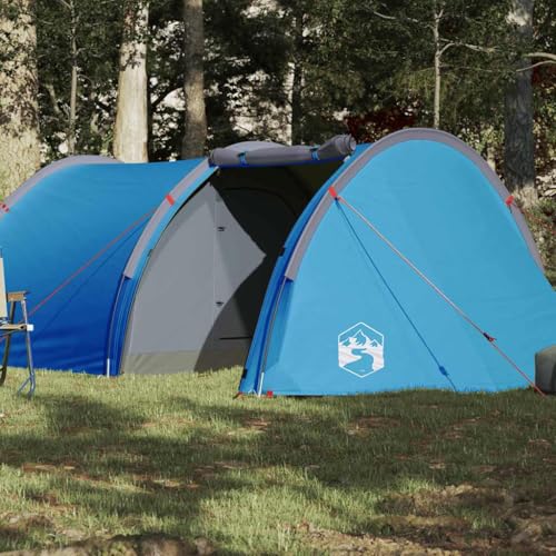Tienda inflable, tienda de campaña tipo túnel para 4 personas, color azul, impermeable, para camping, playa y actividades al aire libre