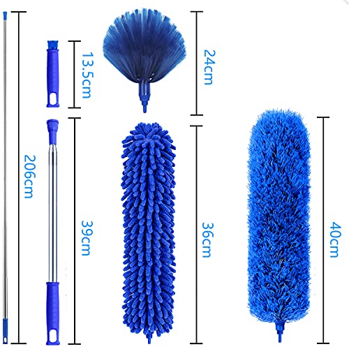 Spolverino con piume, 6 pezzi, per la pulizia