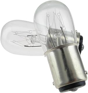 Replacement for 6S6DC 155V Miniature Light Bulb, 155 Volts, BA1D Base, (2 Pack)