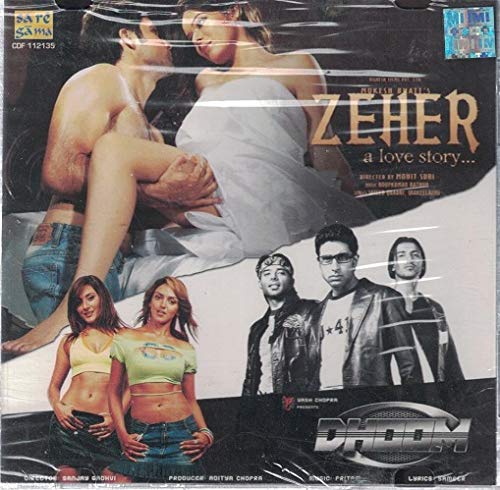 Zeher / Dhoom (Brand New Single Disc Audio Cd, Released By SaReGaMa)