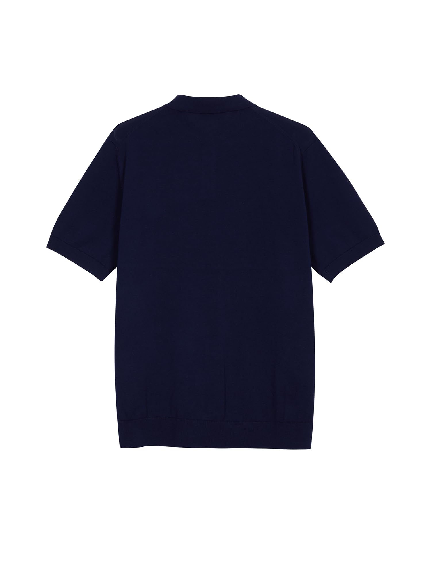 Diana Studio - Polo in Strick, Herren, 100% Baumwolle leicht und extraringsgedreht, Kurzarm, Casual Fit