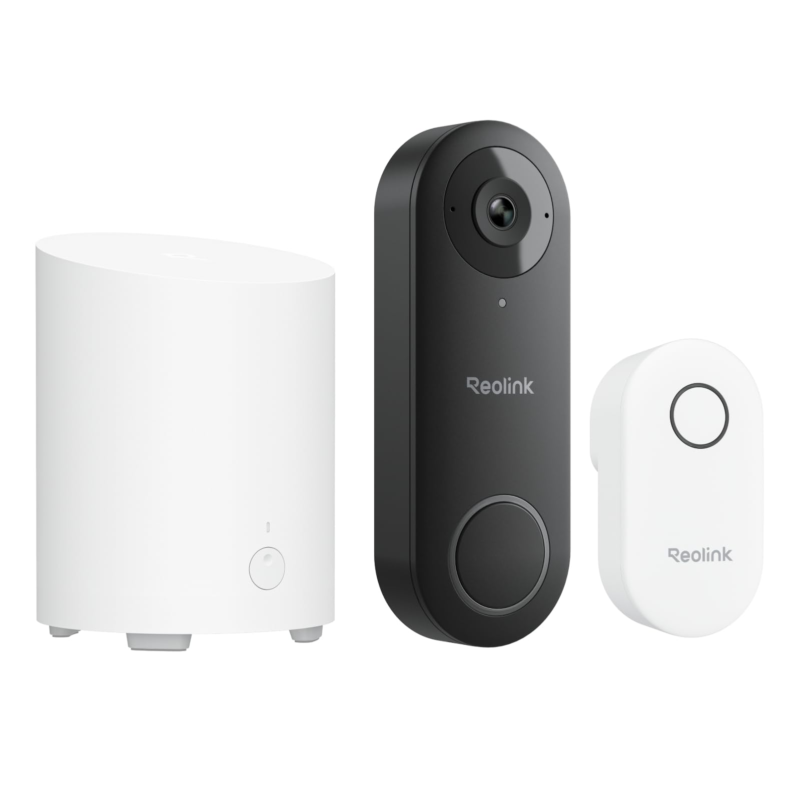 Reolink PoE Video-Türklingel Sicherheits-Bundle: 5MP UHD Video Doorbell mit Chime & 180° Weitwinkel + Home Hub Mini mit lokalem Speicher, Dual-Band