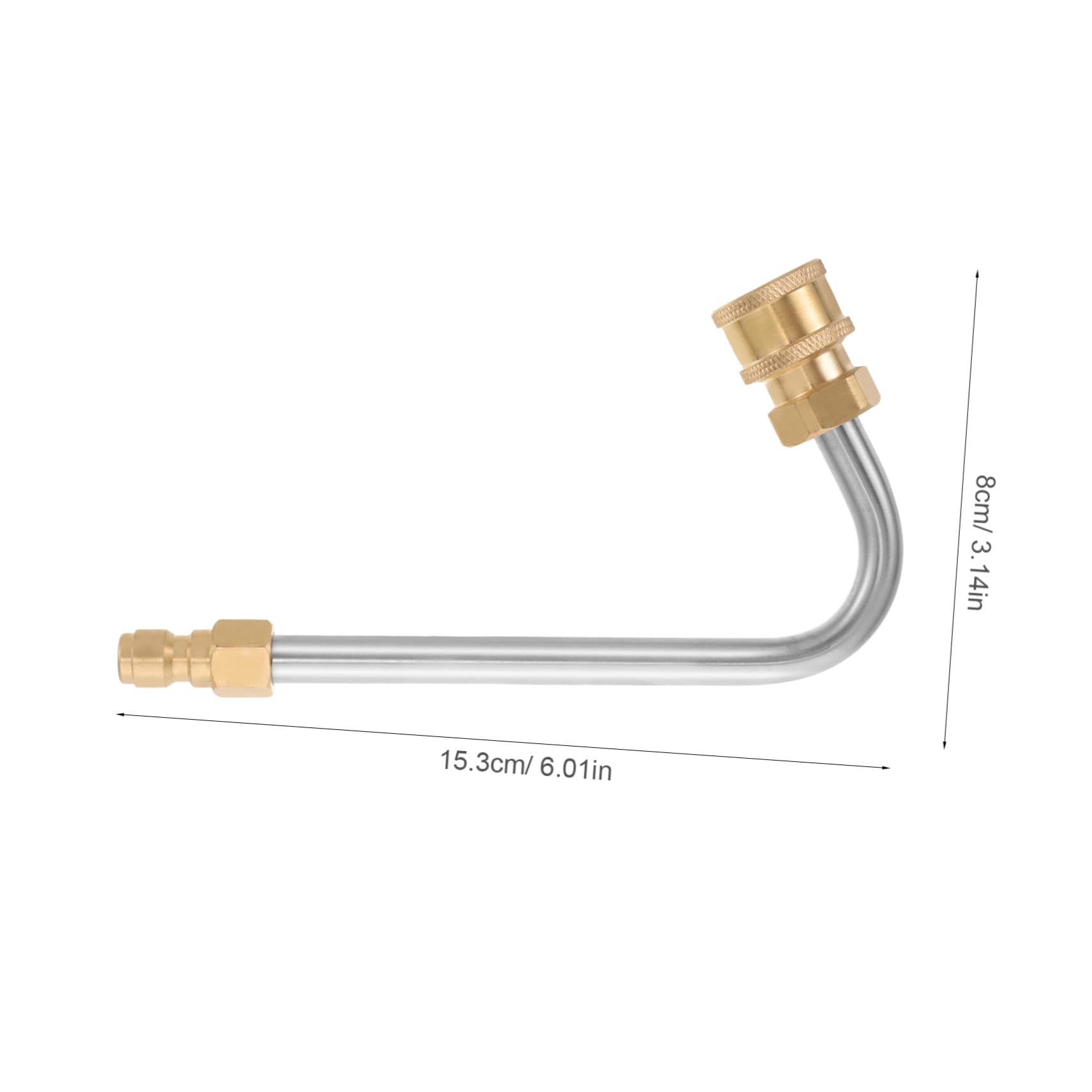 FUNOMOCYA Pressure Washer Extended Pole Garden Irrigation Tool High Pressure Extension Stick Stainless Steel Constructi