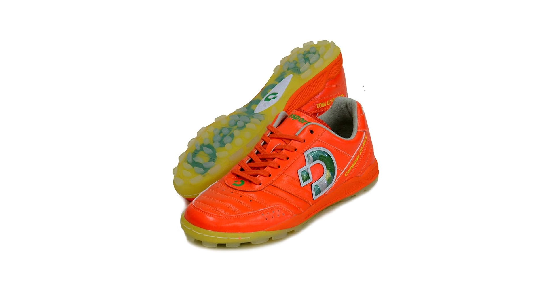 Desporte campinas JTF PRO Ⅱ Turf Soccer Shoes, Campinas JTF PRO2 LTD, Orange/Green