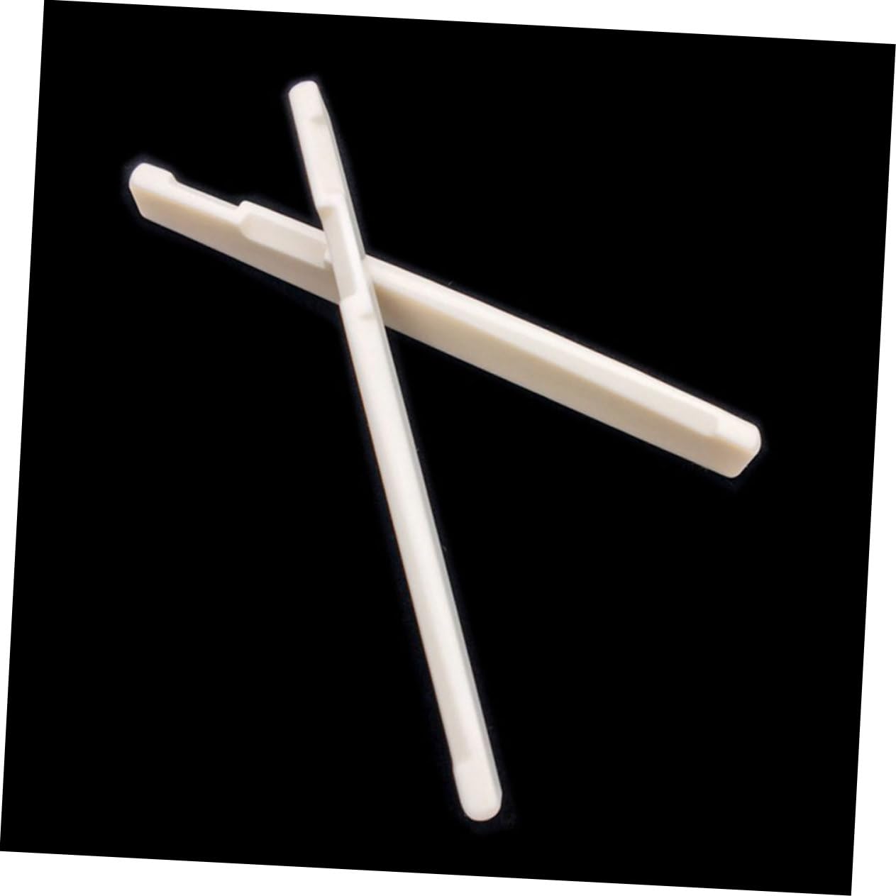 NULYLU Guitar Hard Tail Bridge Nut Replacement 2pcs Classical Guitar Bone Saddle Nut Easy Install