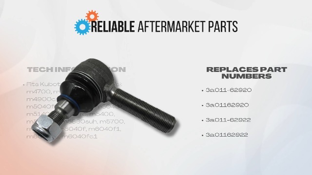 Amazon.com: Steering Cylinder Tie Rod End Fits Kubota M5040F M5700