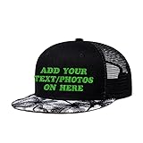 Embroidered Flat Bill Caps with Custom Logo and Text Snapback Hats Palm Tree