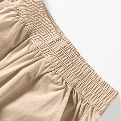 Boys Cargo Pants Casual Elastic Wasit Pull On Sweatpants Fashion Lounge Solid Color School Pants for Boys 5-15 Years4