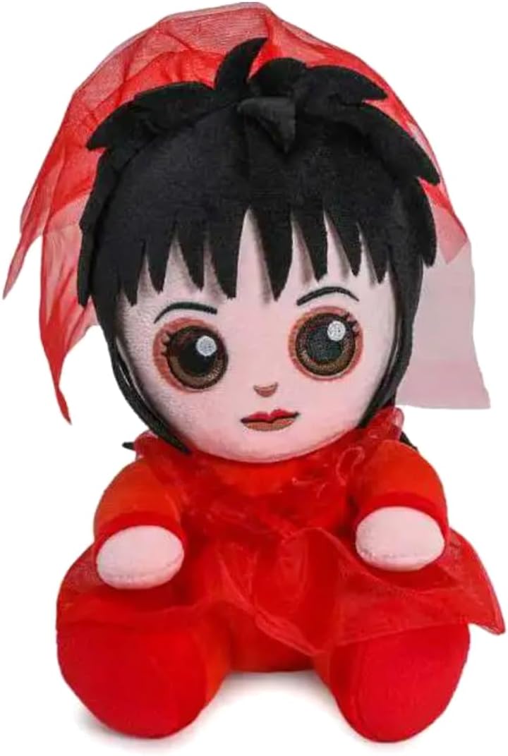 Beetlejuice Officially Licensed Movie Collectible Plush Stuffie - 7.5" Phunny Plush, Lydia Deetz in Red Wedding Dress