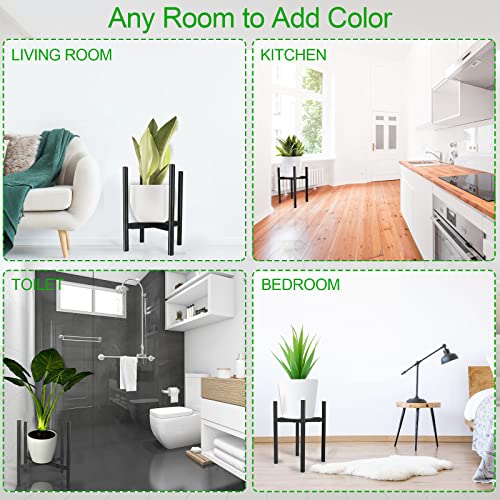 Oroonoko 2 Pack Large Plant Stand, Adjustable Metal Potted Plant Stand Holder With Adjustable Width Fits 8-16Inch Mid Century Expandable Pot Indoor Dispaly #TOP5