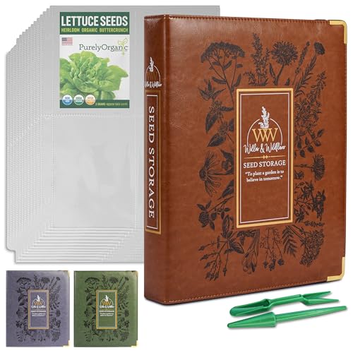 Create-ables Willow and Wildflower Garden Seed Organizer Binder