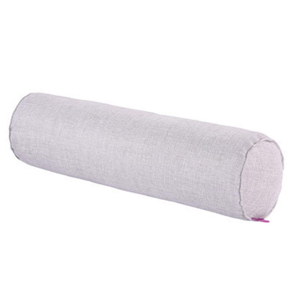 De Lino Color Sólido Caramelo Rollo Cojines Cilíndricos Embarazo Almohada Almohada para Cuello De Casa Rural El Amortiguador del Sofá del Salón De Belleza del Pie Almohadilla,Gris,15 * 60cm