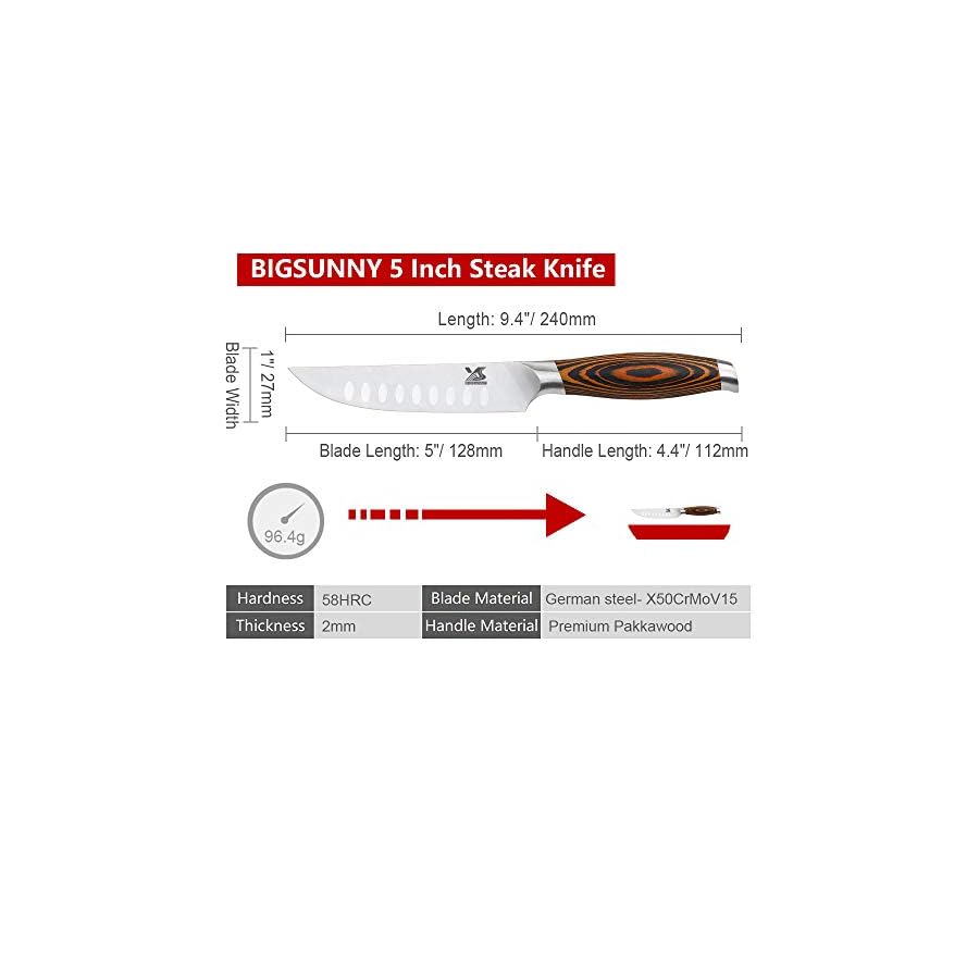 MSY-BIGSUNNY-Steak-Knife-Set-4-Piece-German-Steel-5-Inch-Blade-High-end-Ergonomic-Handle-Steakhouse-Knife-Set-Steak-Knife-Set-5 MSY BIGSUNNY Steak Knife Set, 4-Piece, German Steel 5-Inch Blade, High-end Ergonomic Handle Steakhouse Knife Set (Steak Knife Set 5")