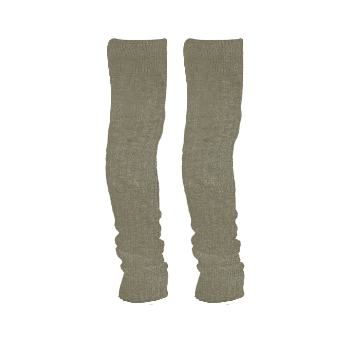 EKAN Women Winter Warm Long Leg Warmers Over Knee High Footless Socks 1 Pair (25 Inch Grey) - Image 9 thumbnail