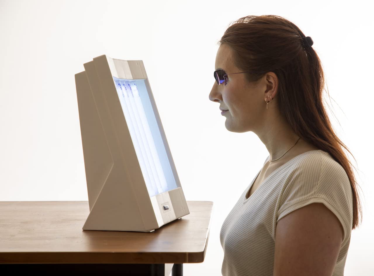 Solarium facial et solaire du haut du corps - Blanc - Durable et bien conçu - Pour tous les tons de peau