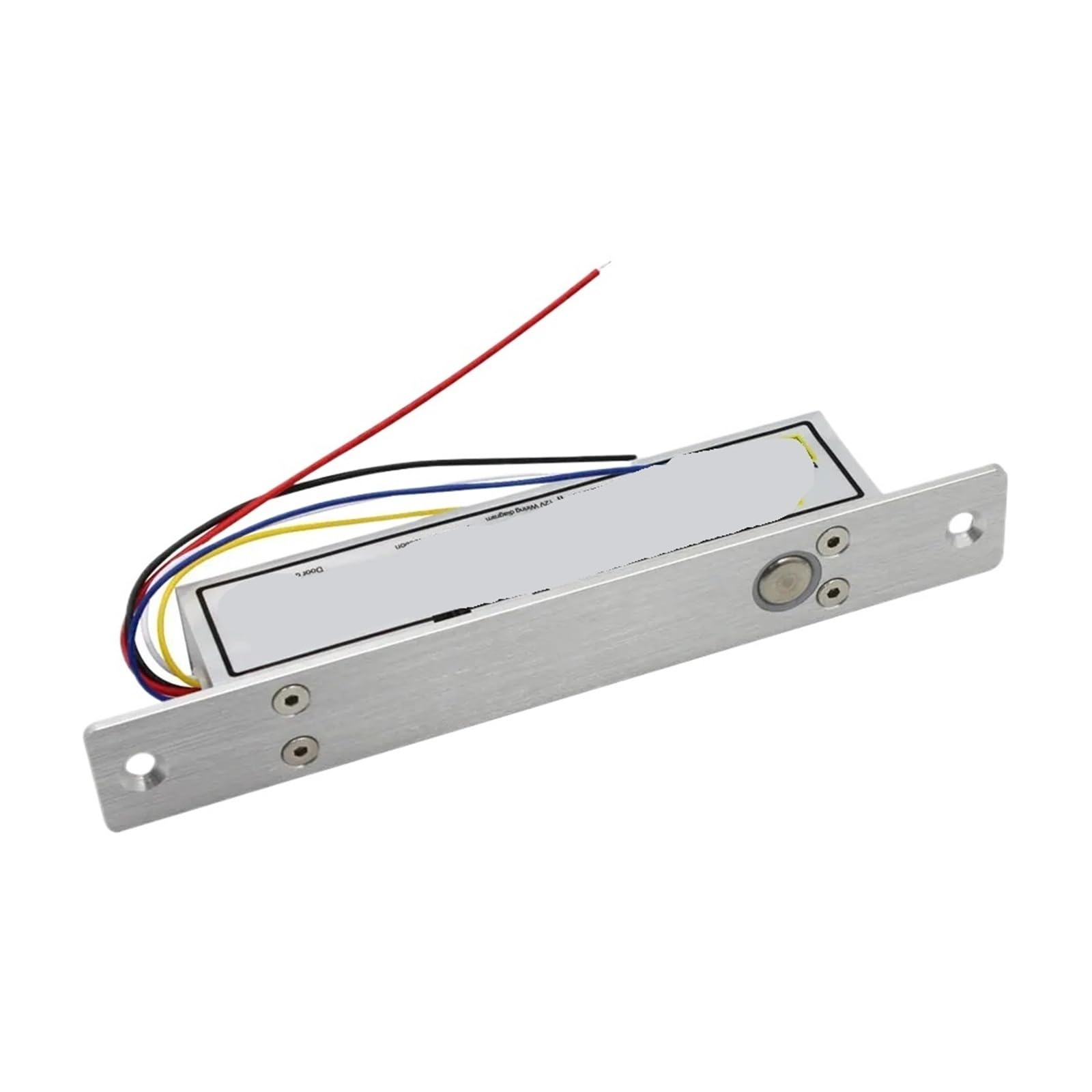 Lylnv B7l-No Fail Secure 5/6 Wires Aluminum Fail Safe Fail Secure Electronic Drop Bolt Lock 12V Time Delay Electric Mortise Lock With Signal Feedback